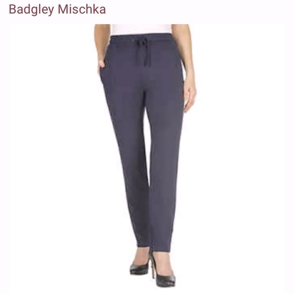 Badgley Mischka Pull On Knit Pants size M